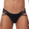 CandyMan String Sexy Dentelle Rati Noir